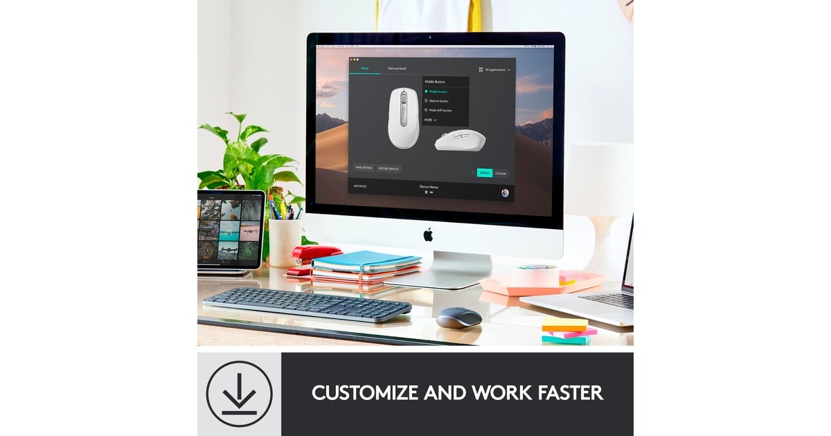 Logitech MX Anywhere 3 for Business, Maus(hellgrau)