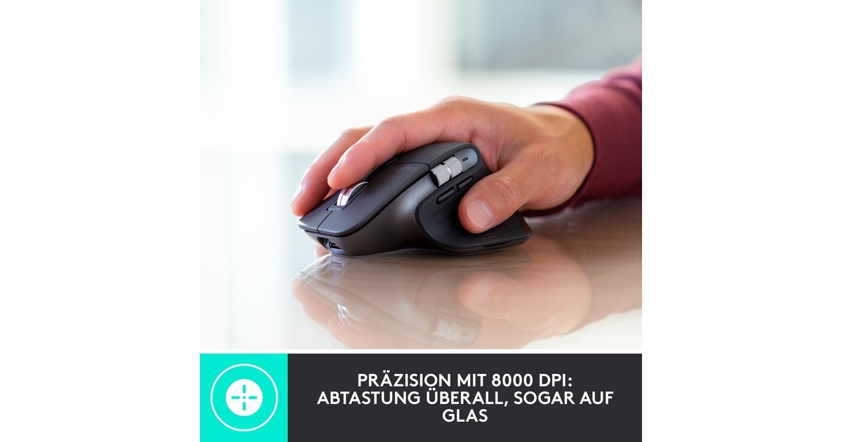 Logitech MX Keys Combo for Business Gen 2, Desktop-Set(graphit, DE-Layout, Scissor-Switch, Logi Bolt, Bluetooth, kompatibel mit PC/Mac/iPad/Android)