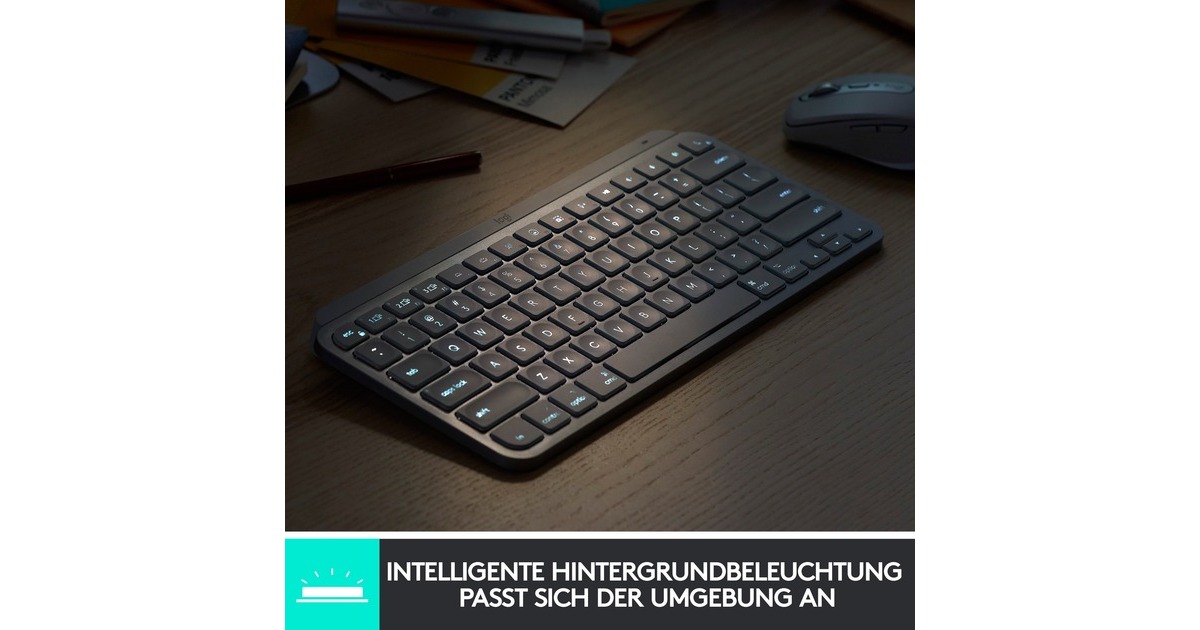 Logitech MX Keys Mini for Business , Tastatur(graphit, DE-Layout)