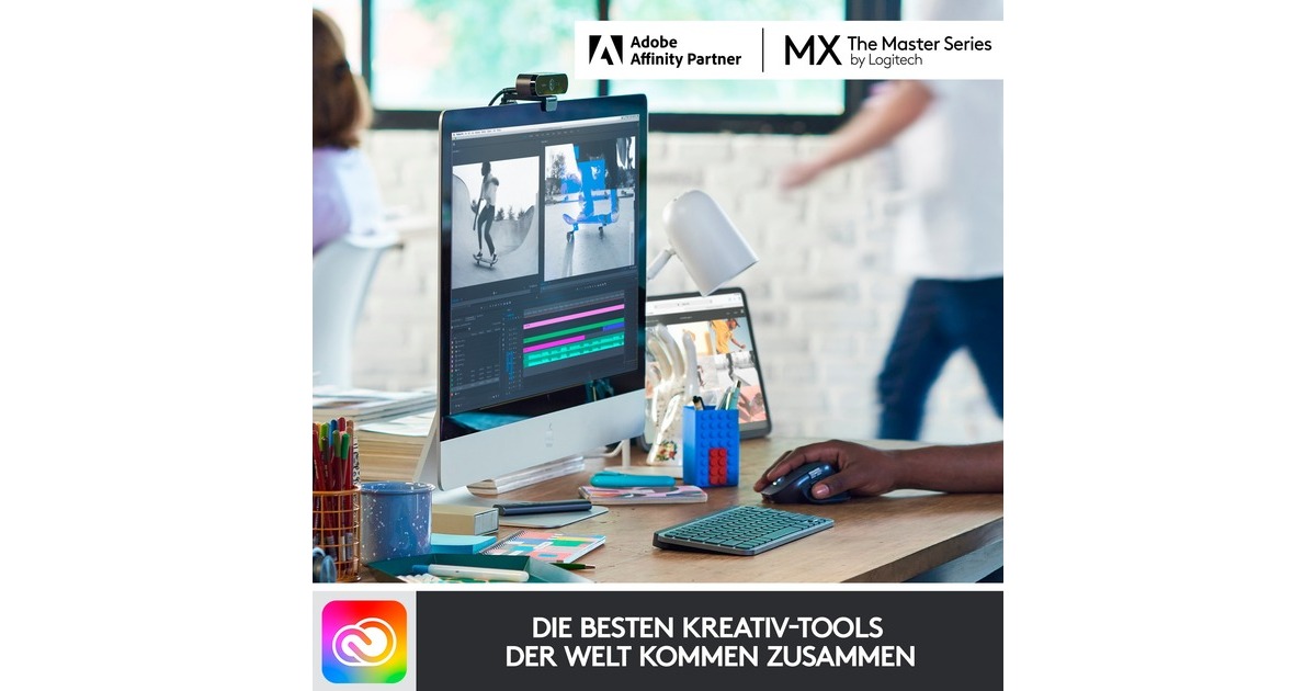 Logitech MX Keys Mini for Business , Tastatur(graphit, DE-Layout)