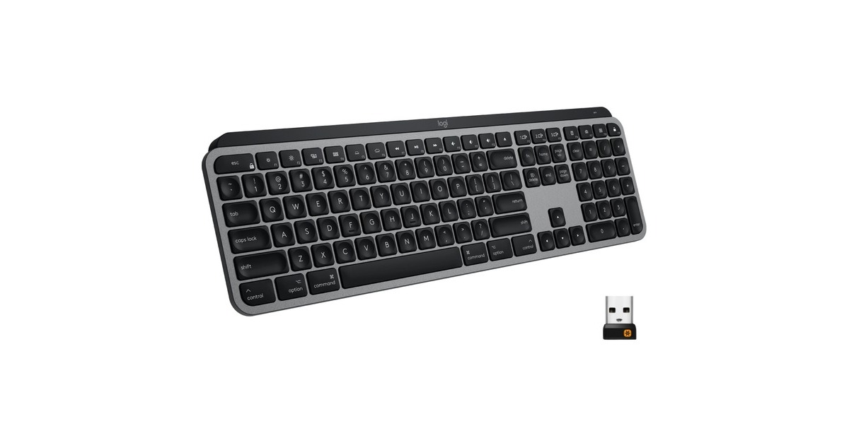 Logitech MX Keys für Mac, Tastatur(dunkelgrau, DE-Layout)