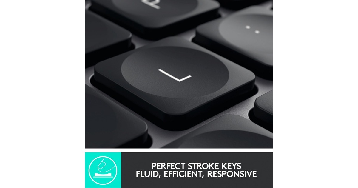 Logitech MX Keys für Mac, Tastatur(dunkelgrau, DE-Layout)