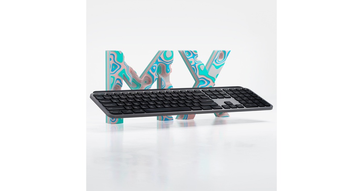 Logitech MX Keys für Mac, Tastatur(dunkelgrau, DE-Layout)