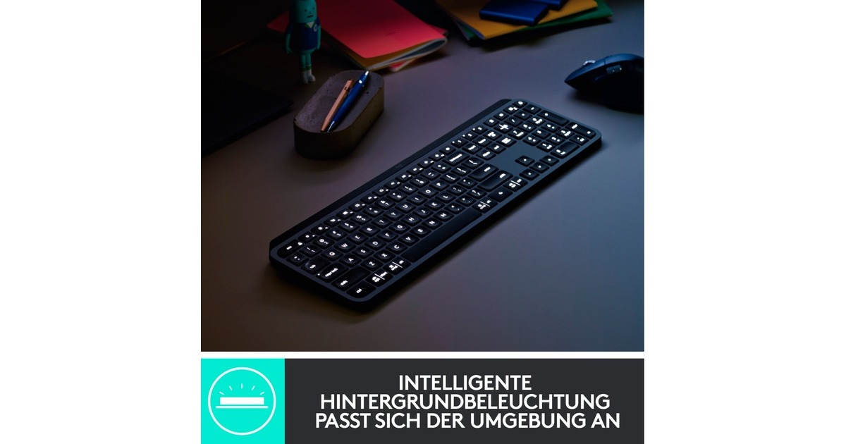 Logitech MX Keys for Business, Tastatur(graphit, DE-Layout)