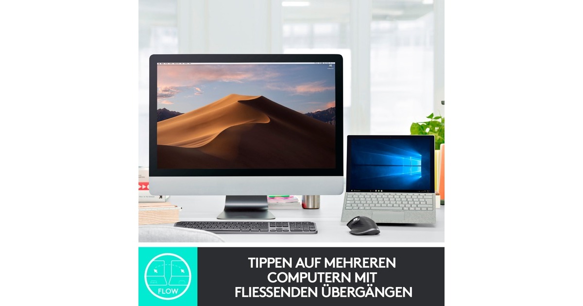 Logitech MX Keys for Business, Tastatur(graphit, DE-Layout)