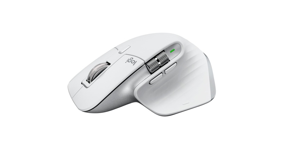 Logitech MX Master 3S für Mac, Maus(hellgrau, 7 Tasten, Bluetooth, optimiert für das Apple-Ökosystem)