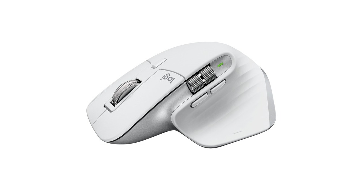 Logitech MX Master 3S für Mac, Maus(hellgrau, 7 Tasten, Bluetooth, optimiert für das Apple-Ökosystem)