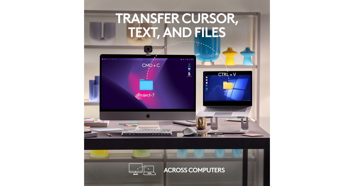 Logitech MX Master 3S für Mac, Maus(hellgrau, 7 Tasten, Bluetooth, optimiert für das Apple-Ökosystem)