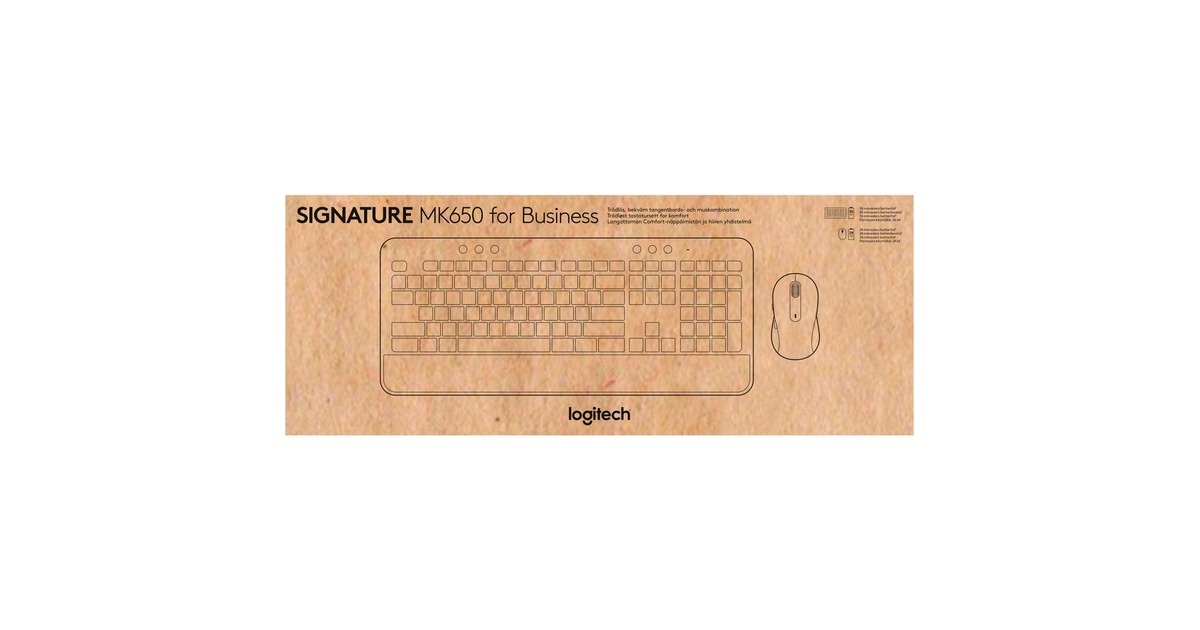 Logitech Signature MK650 Combo for Business, Desktop-Set(graphit, DE-Layout, Plunger, Logi Bolt, Bluetooth, für Windows/macOS/Chrome OS/Linux/iPadOS/Android)