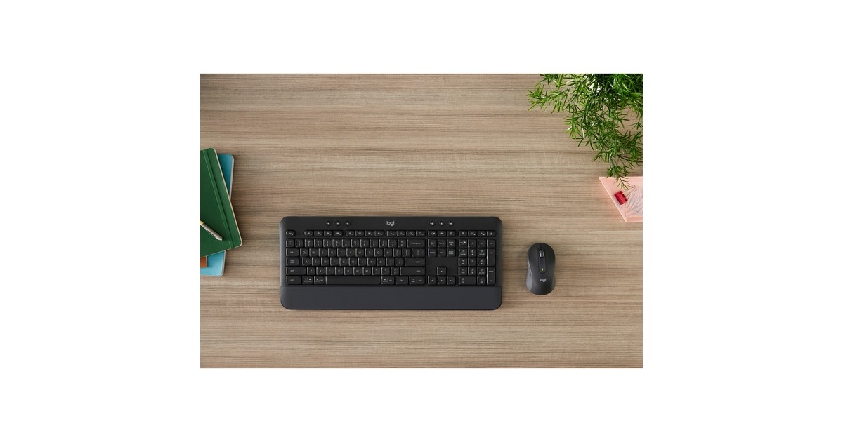 Logitech Signature MK650 Combo for Business, Desktop-Set(graphit, DE-Layout, Plunger, Logi Bolt, Bluetooth, für Windows/macOS/Chrome OS/Linux/iPadOS/Android)