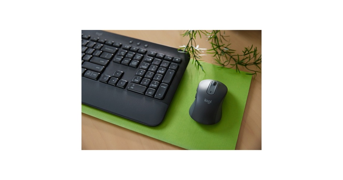 Logitech Signature MK650 Combo for Business, Desktop-Set(graphit, DE-Layout, Plunger, Logi Bolt, Bluetooth, für Windows/macOS/Chrome OS/Linux/iPadOS/Android)