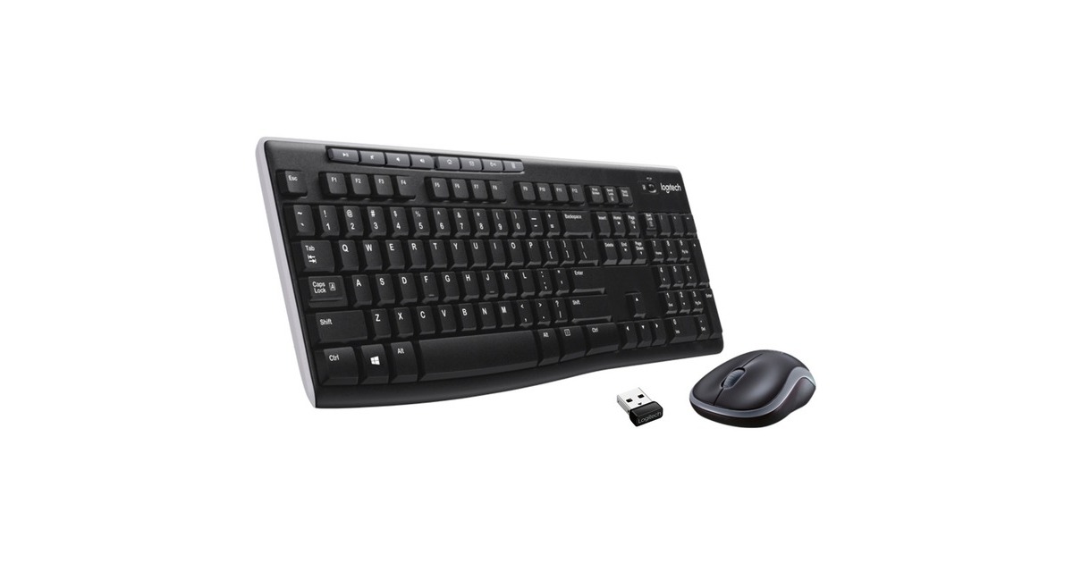 Logitech Wireless Combo MK270, Set(schwarz/silber, DE-Layout, Rubberdome) Logitech Wireless Combo MK270, Set(schwarz/silber, DE-Layout, Rubberdome)