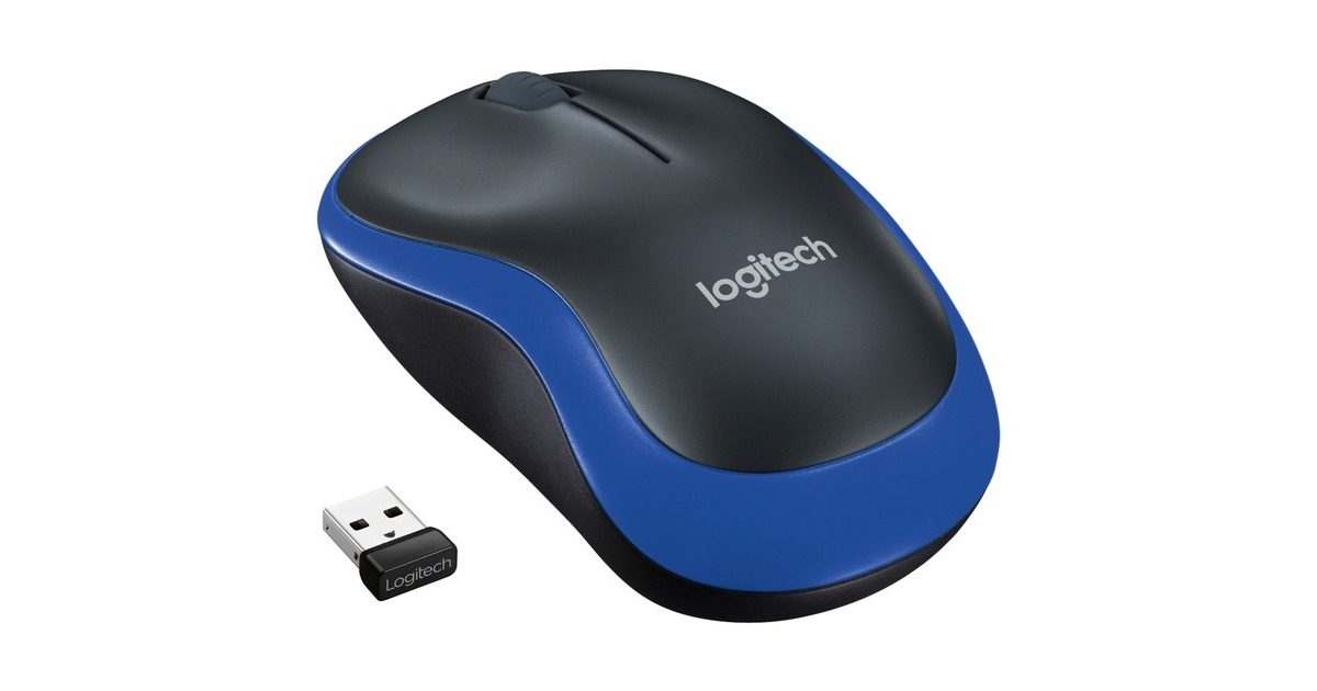 Logitech Wireless Mouse M185, Maus(blau, Retail)