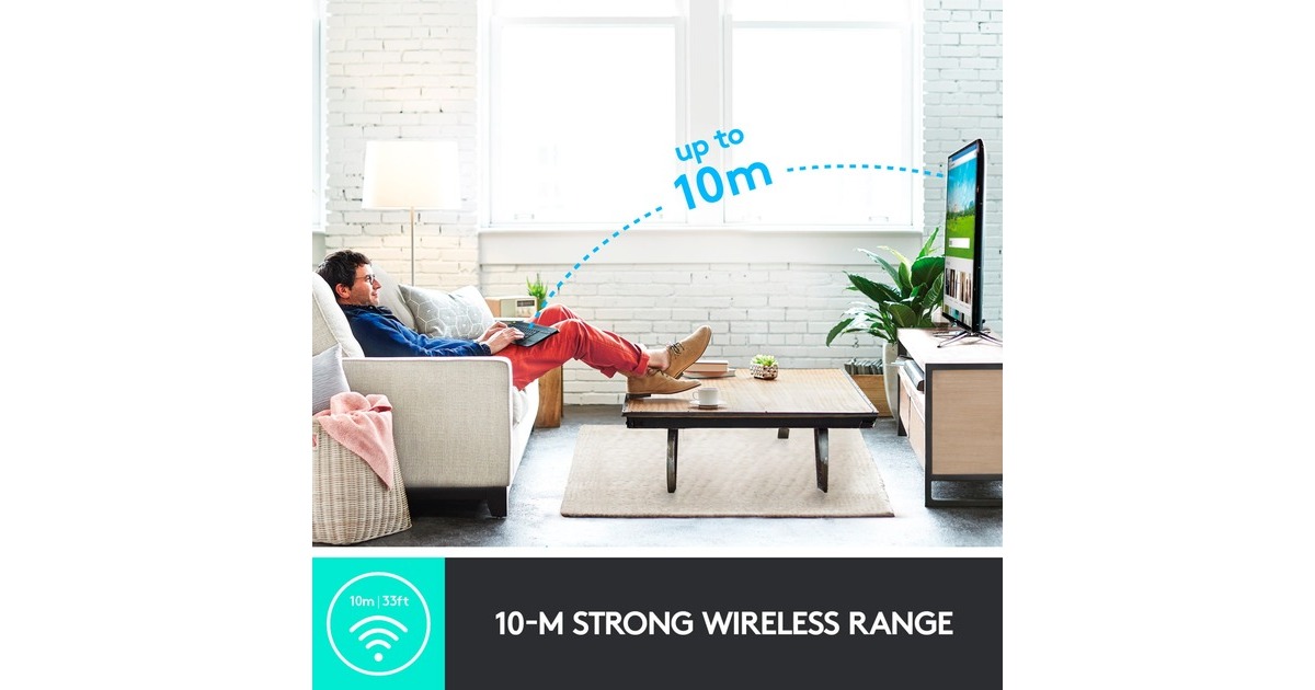 Logitech Wireless Touch Keyboard K400 Plus, Tastatur(schwarz, DE-Layout)