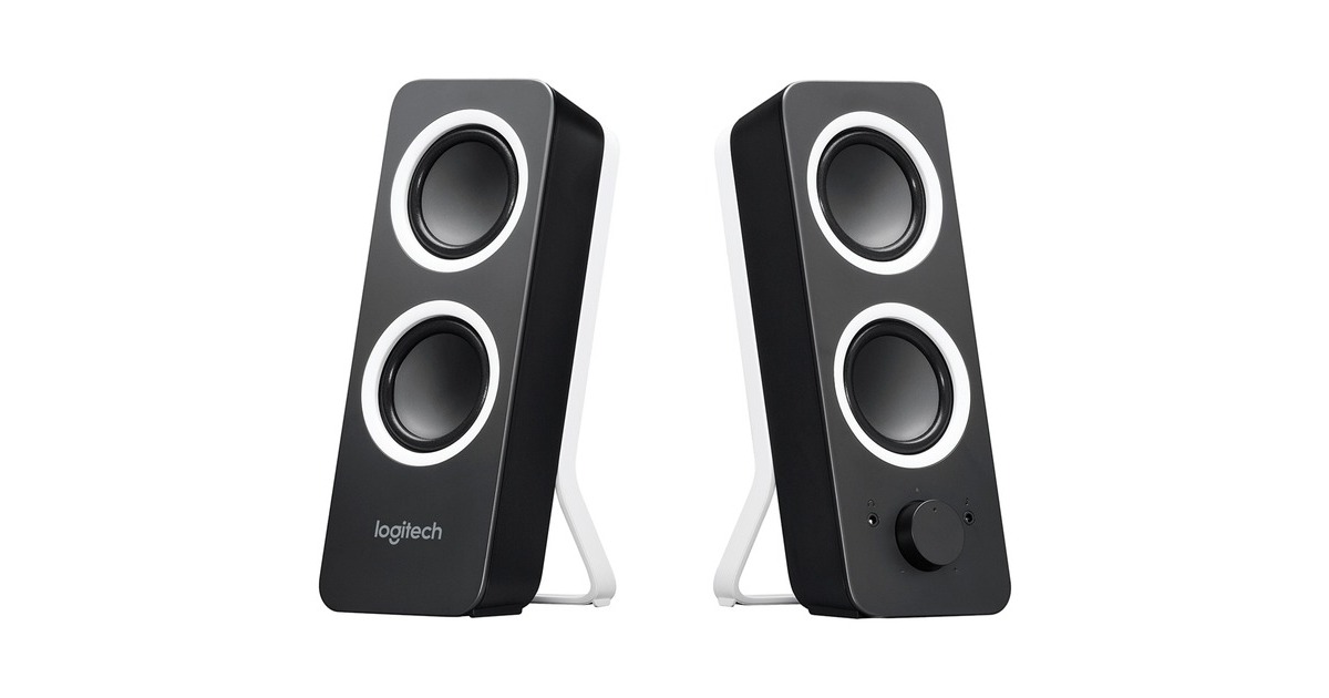 Logitech Z200 Black 2.0, PC-Lautsprecher(schwarz)