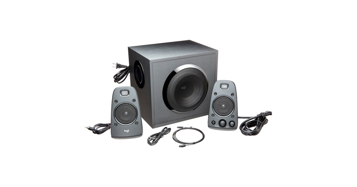 Logitech Z625 Powerful THX Sound 2.1, PC-Lautsprecher(schwarz)