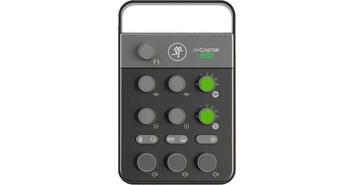 MACKIE M-Caster Live, Mischpult(schwarz, 3.5 mm Klinke, USB-C)