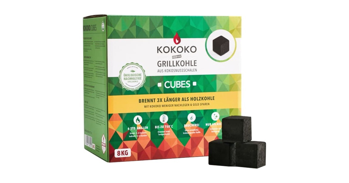MCBrikett KOKOKO CUBES, 8kg, Brikett
