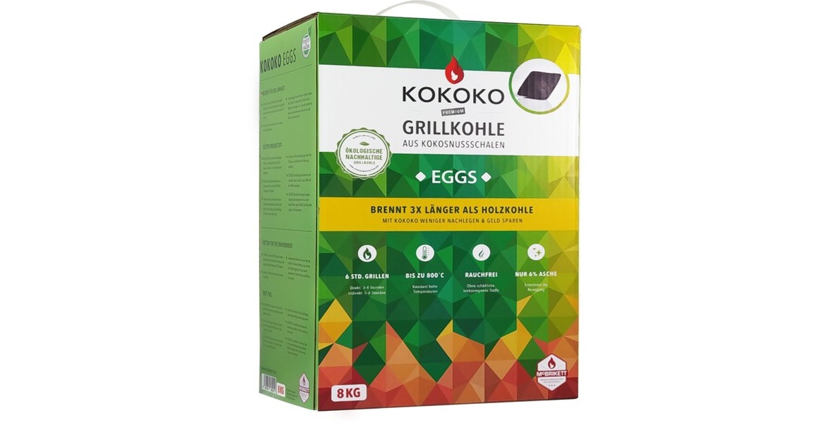 MCBrikett KOKOKO EGGS, 8kg, Brikett