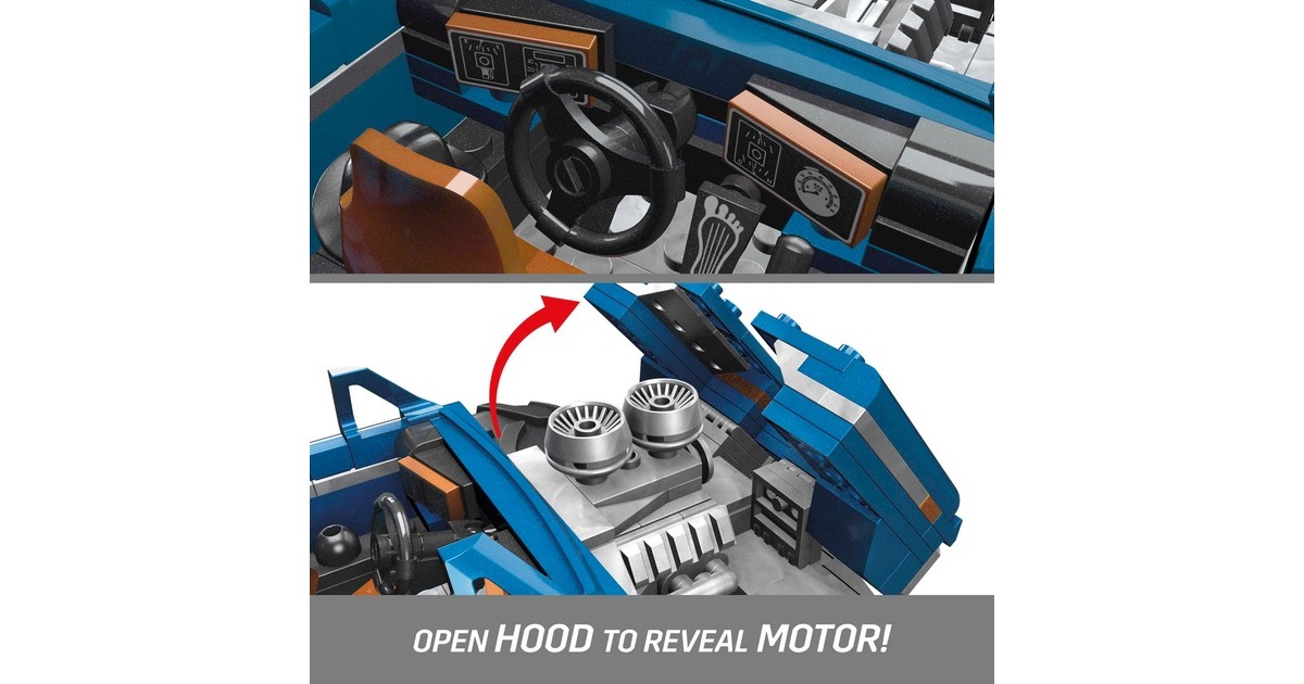 MEGA Hot Wheels Collector Bigfoot Monster Truck Auto, Konstruktionsspielzeug(Maßstab 1:18)