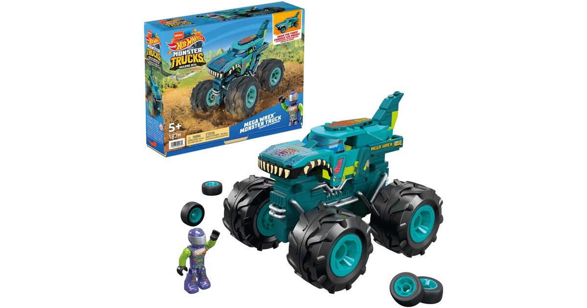 MEGA Hot Wheels Mega-Wrex Monster Truck, Konstruktionsspielzeug