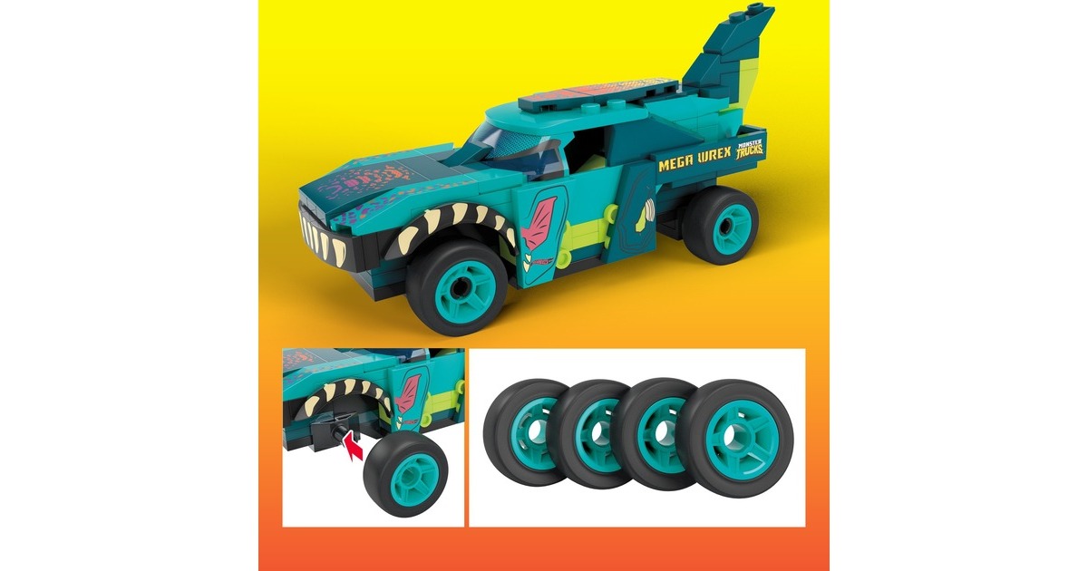 MEGA Hot Wheels Mega-Wrex Monster Truck, Konstruktionsspielzeug