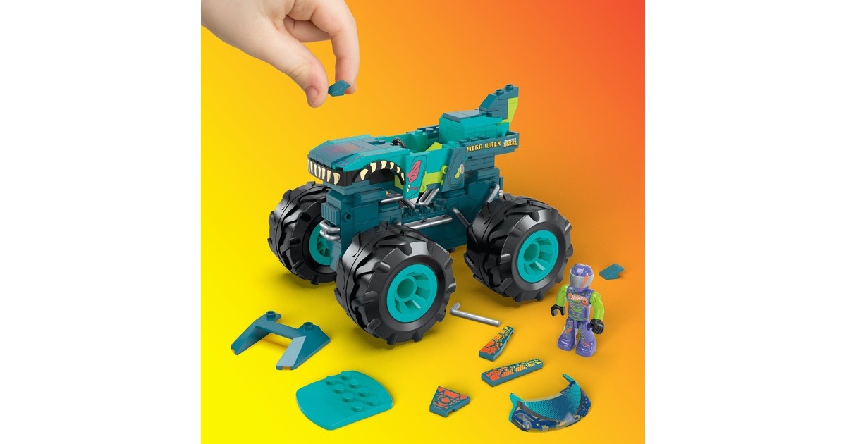 MEGA Hot Wheels Mega-Wrex Monster Truck, Konstruktionsspielzeug