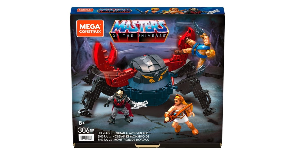 MEGA Masters of the Universe Origins She-Ra vs Hordak's Monstroid, Konstruktionsspielzeug
