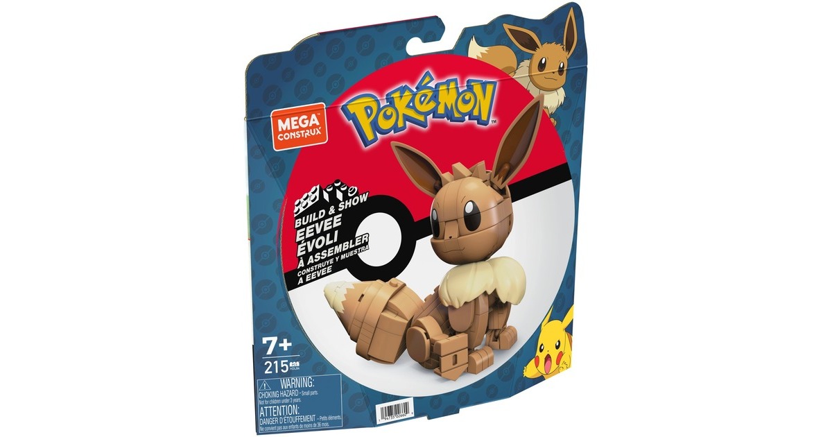 MEGA Pokémon Build & Show Eevee, Konstruktionsspielzeug