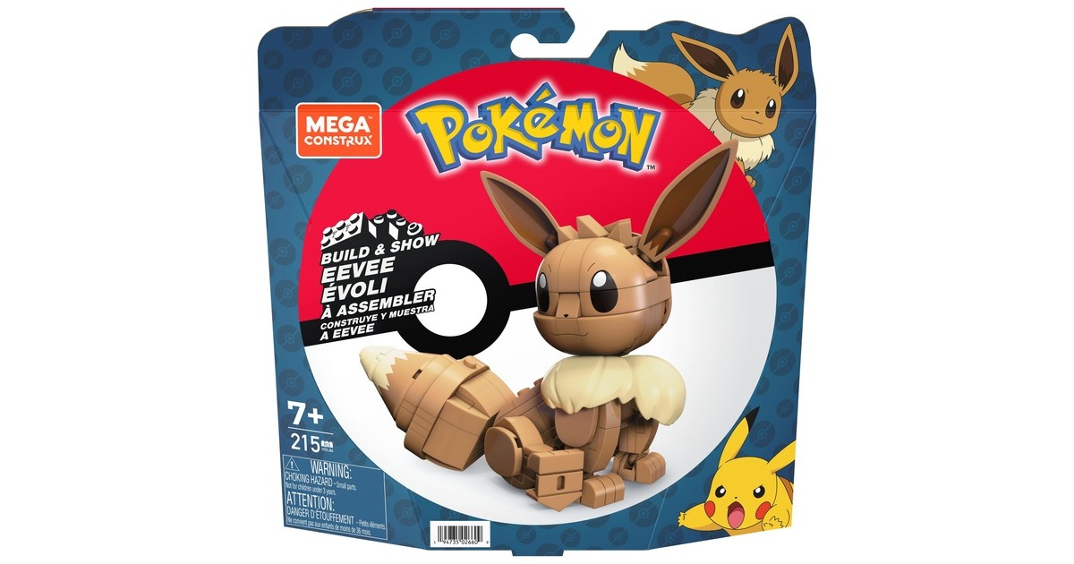 MEGA Pokémon Build & Show Eevee, Konstruktionsspielzeug
