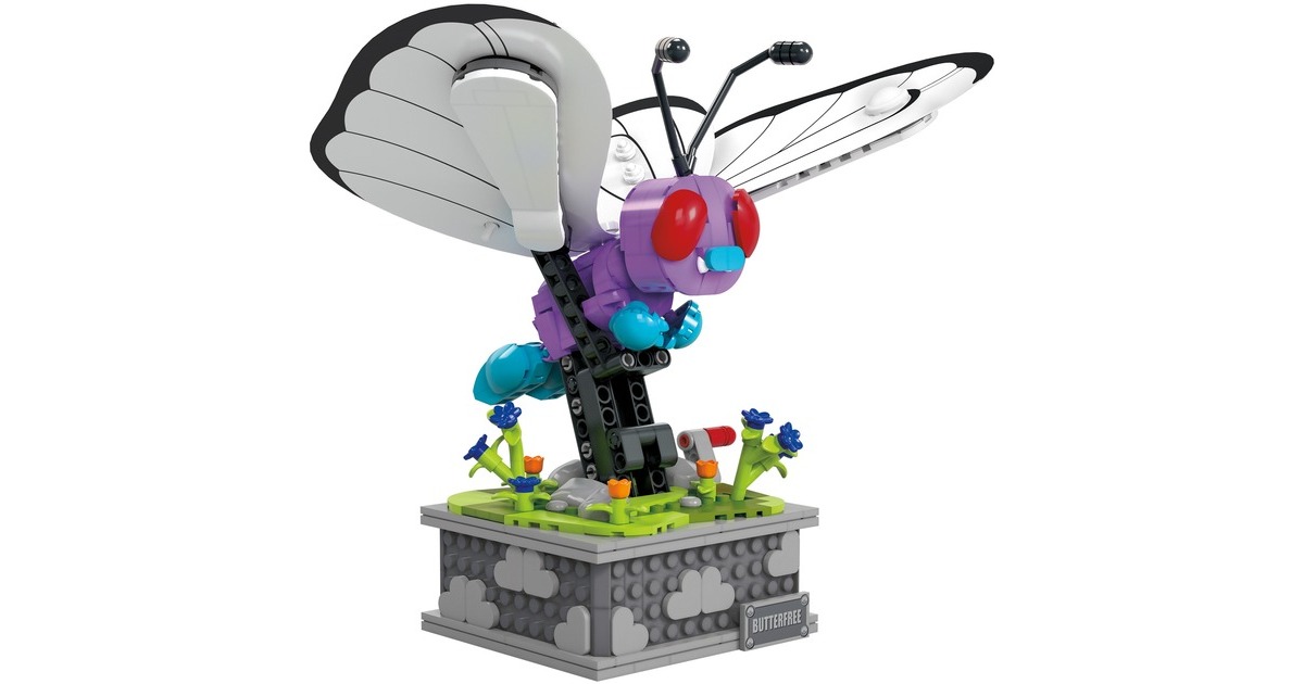MEGA Pokémon Motion Smettbo bewegliches Bauset, Konstruktionsspielzeug