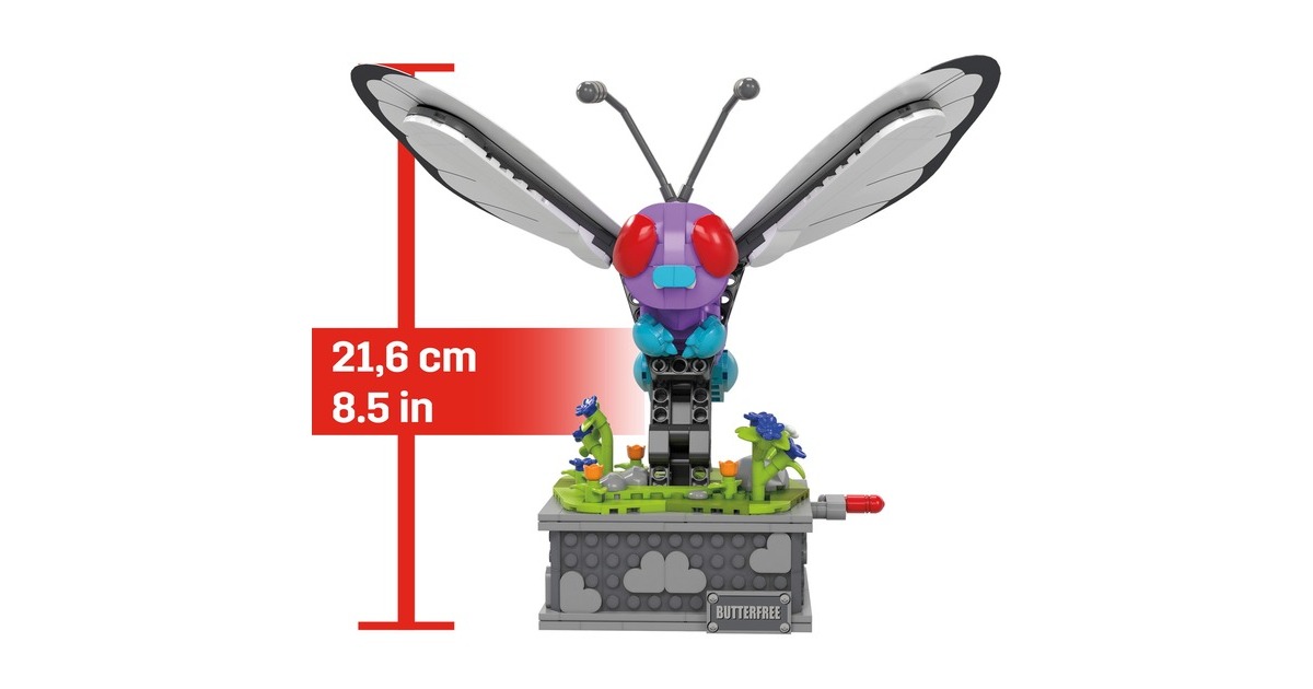 MEGA Pokémon Motion Smettbo bewegliches Bauset, Konstruktionsspielzeug