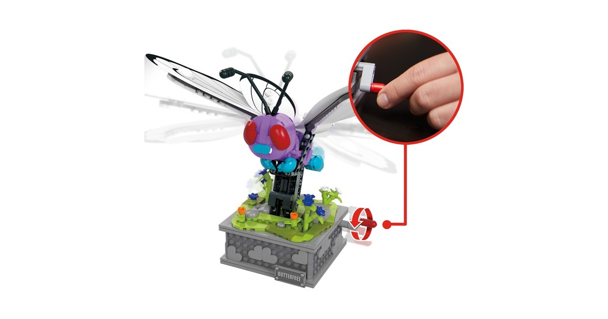 MEGA Pokémon Motion Smettbo bewegliches Bauset, Konstruktionsspielzeug