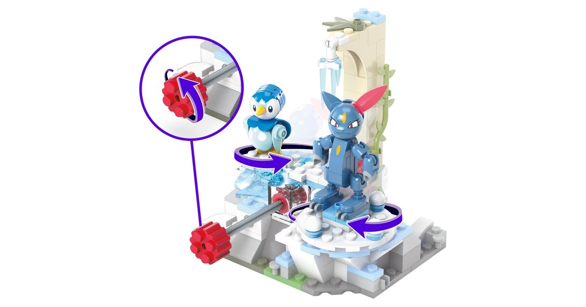 MEGA Pokémon - Plinfas und Sniebels Schneetag, Konstruktionsspielzeug(171-teilig)
