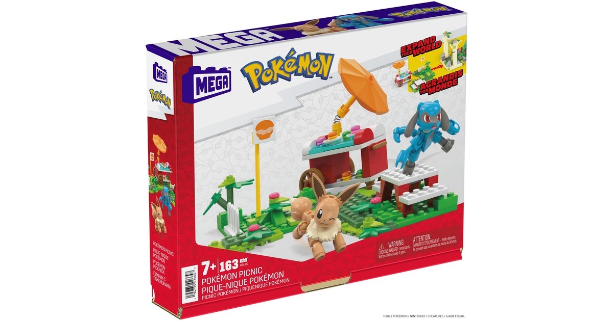 MEGA Pokémon - Pofflé Picknick Abenteuer Bauset, Konstruktionsspielzeug