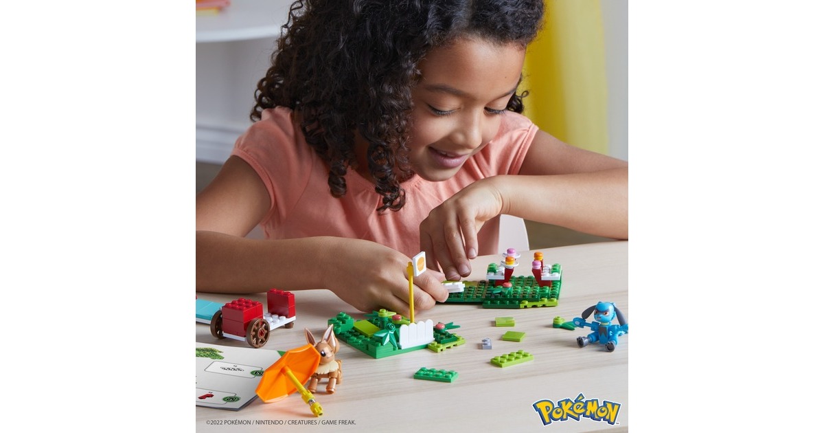 MEGA Pokémon - Pofflé Picknick Abenteuer Bauset, Konstruktionsspielzeug