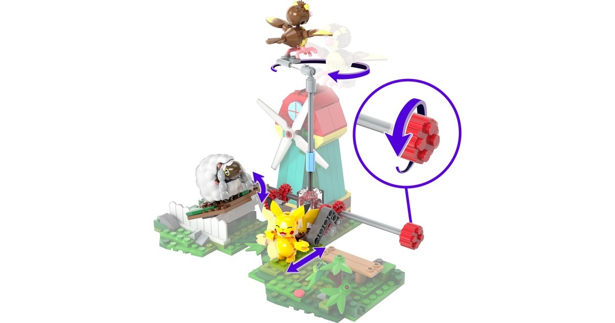 MEGA Pokémon - Windmühlen-Farm, Konstruktionsspielzeug(240-teilig)