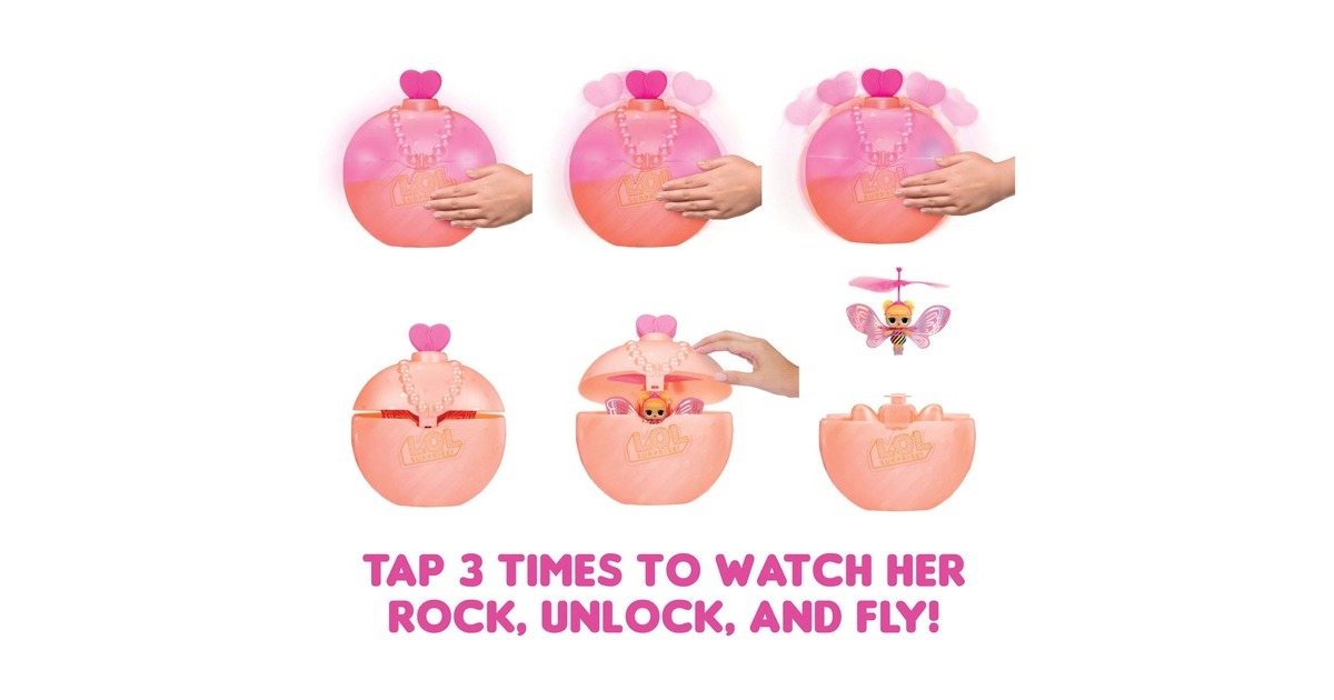 MGA Entertainment L.O.L. Surprise Magic Flyers - Flutter Star (Pink Wings), Puppe