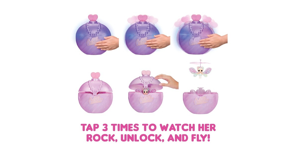 MGA Entertainment L.O.L. Surprise Magic Flyers - Sweetie Fly (Lilac Wings), Puppe