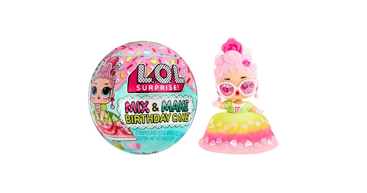 MGA Entertainment L.O.L. Surprise Mix & Make Birthday Cake Tots, Spielfigur(sortierter Artikel)