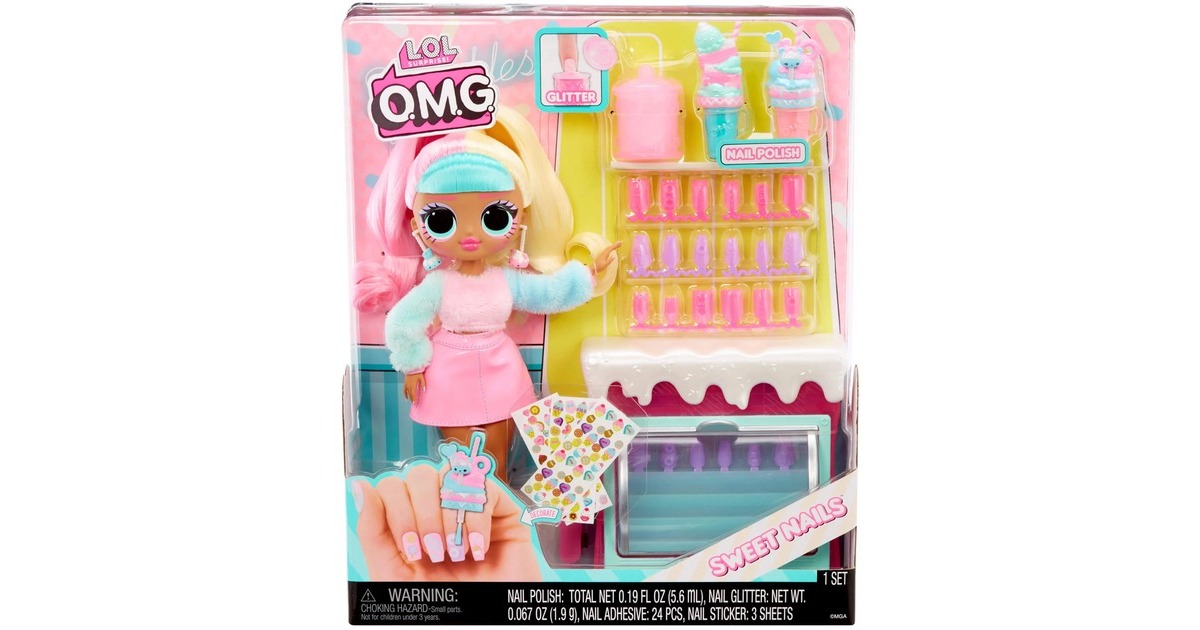 MGA Entertainment L.O.L. Surprise OMG Sweet Nails - Candylicious Sprinkles Shop, Puppe