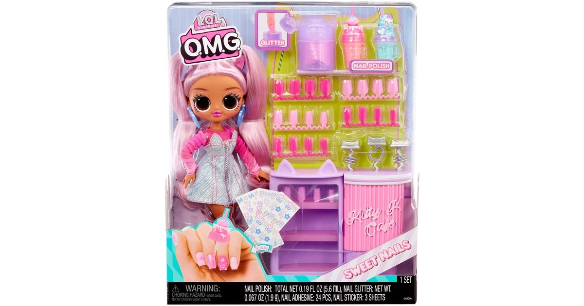 MGA Entertainment L.O.L. Surprise OMG Sweet Nails - Kitty K Café, Puppe