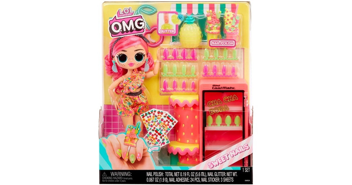 MGA Entertainment L.O.L. Surprise OMG Sweet Nails - Pinky Pops Fruit Shop, Puppe