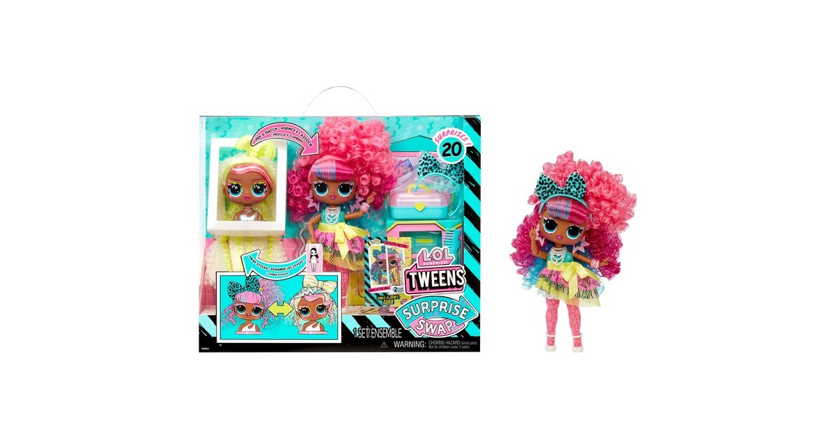 MGA Entertainment L.O.L. Surprise Tweens Surprise Swap Fashion Doll - Curls-2-Crimps Cora, Puppe