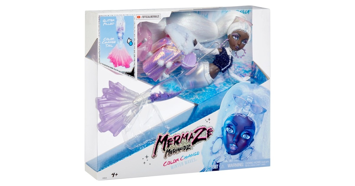MGA Entertainment Mermaze Mermaidz Winter Waves Crystabella, Puppe
