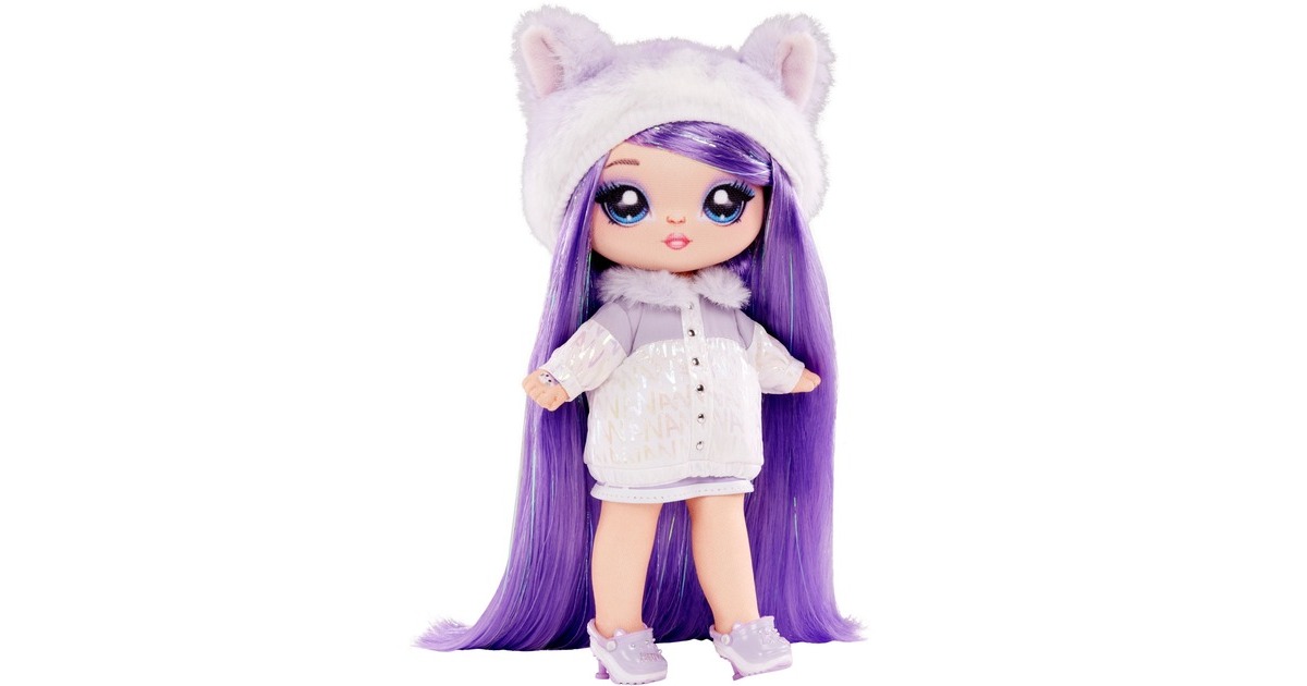MGA Entertainment Na! Na! Na! Surprise 3-in-1 Backpack Bedroom Serie 3 Playset - Lavender Kitten, Spielfigur