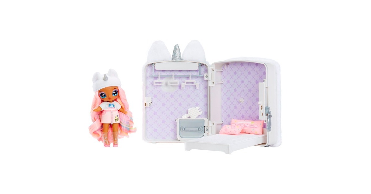 MGA Entertainment Na! Na! Na! Surprise 3-in-1 Backpack Bedroom Unicorn Whitney Sparkles, Puppe