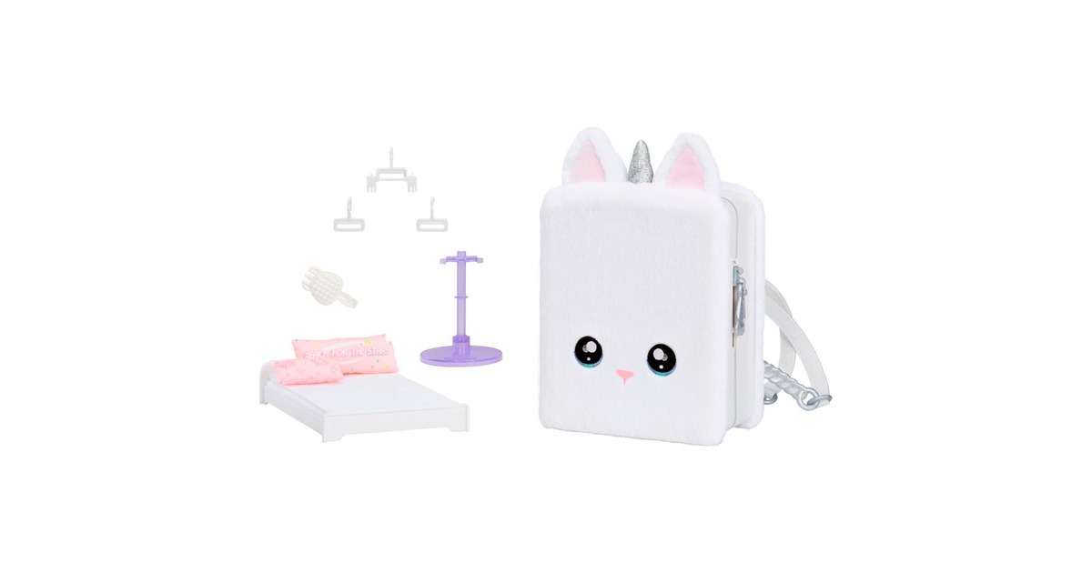 MGA Entertainment Na! Na! Na! Surprise 3-in-1 Backpack Bedroom Unicorn Whitney Sparkles, Puppe
