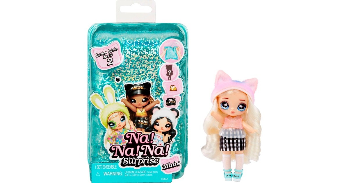 MGA Entertainment Na! Na! Na! Surprise Minis Serie 2, Puppe(sortierter Artikel, eine Figur)