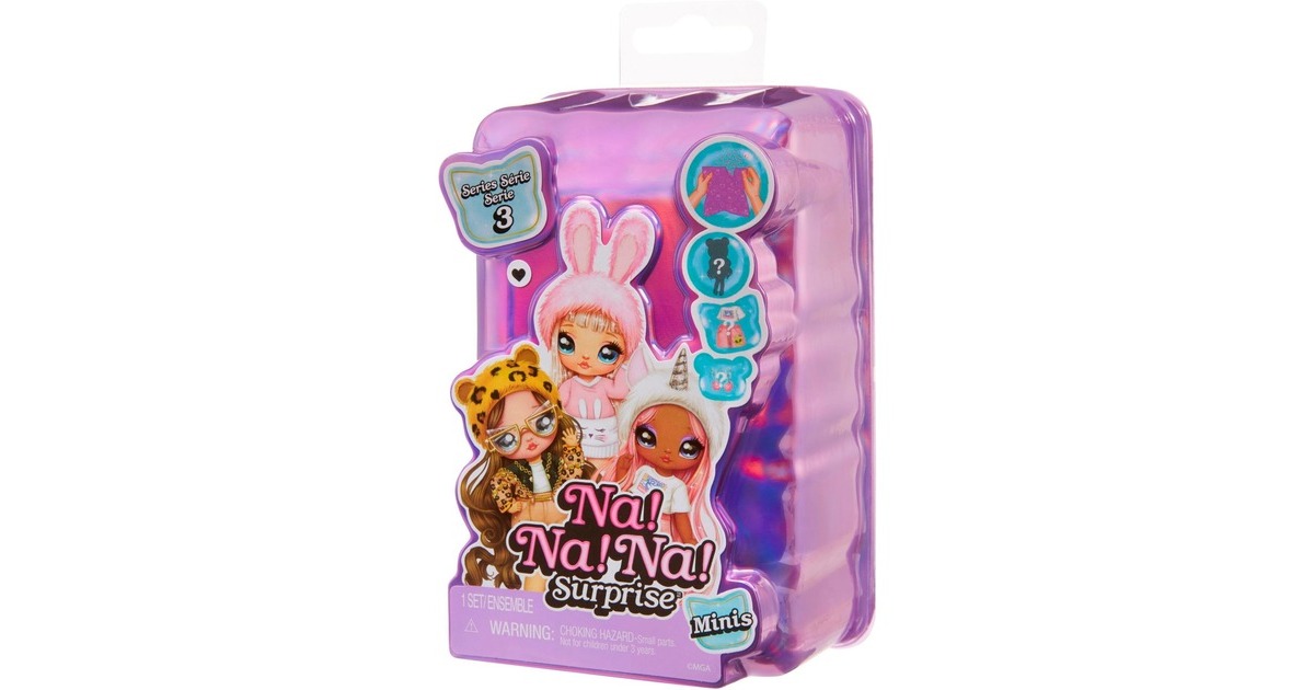 MGA Entertainment Na! Na! Na! Surprise Minis Serie 3, Puppe(sortierter Artikel, eine Figur)